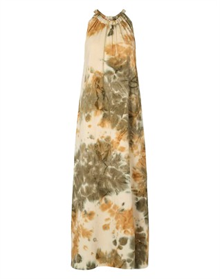 Hope Abstract Halter Kjole - Forest Combo